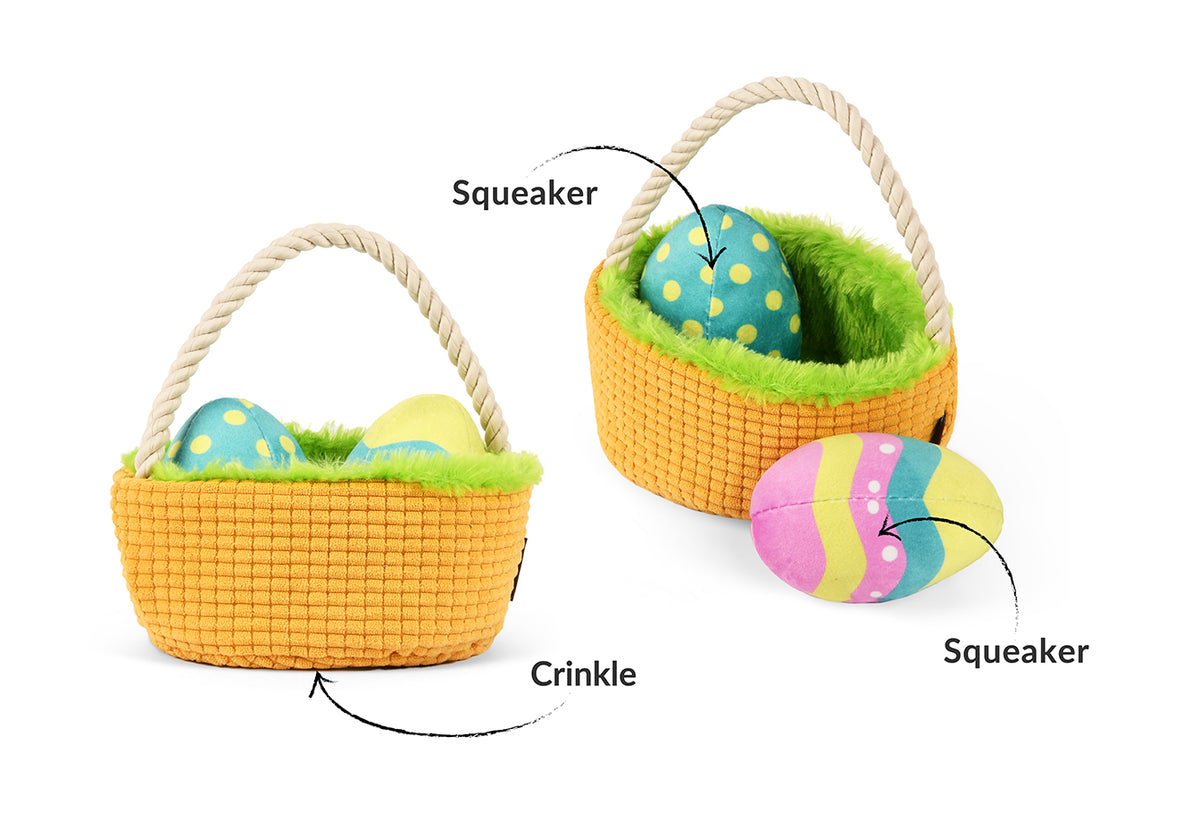 Easter Clearance! Plush Easter Chick Basket Easter Egg Hunting Basket For  Kids Easter Basket Yellow Chick Design (Yellow Chick)