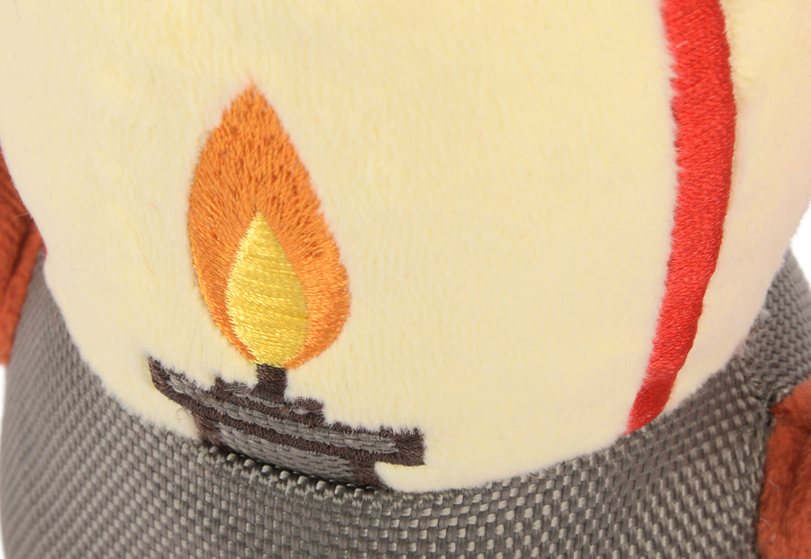 Camp Corbin Collection Pack Leader Lantern Toy by P.L.A.Y. close up of flame embroidery