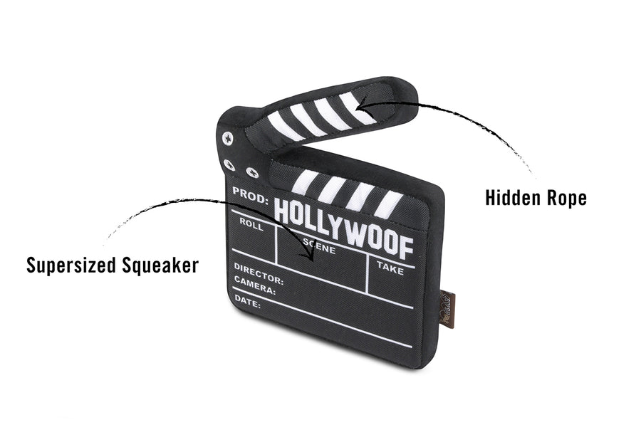 P.L.A.Y. Hollywoof Cinema Doggy Director Board Toy - features shown