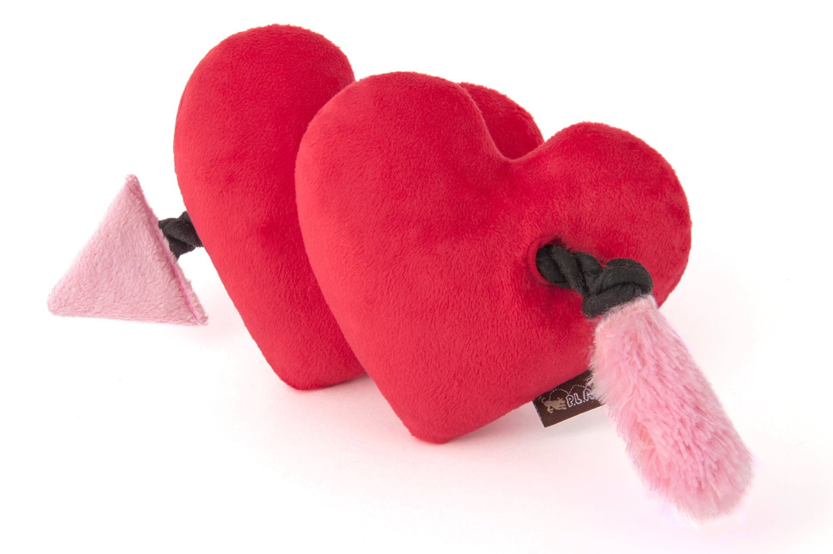 Puppy Love Dog Toy Fur ever Hearts by P.L.A.Y