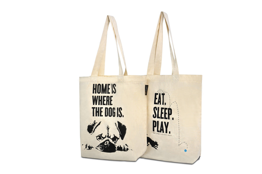 Pawperty of Dogs Name Tote Bag, Personalized Dog Tote Bag